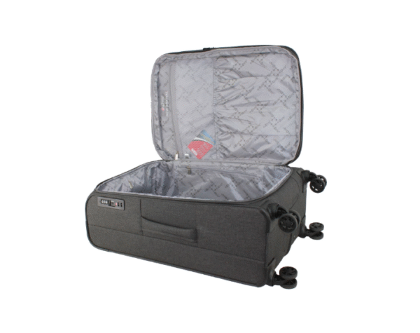 Travel Mate 61cm Light Weight EIGHT-Wheel XBag Trolley Case L-265 B - GREY - Image 2