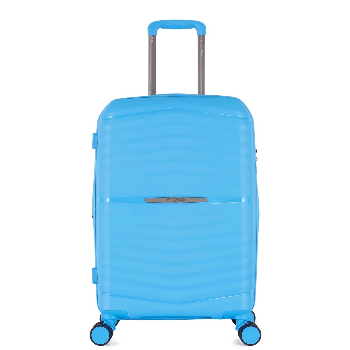 Travel Mate 63cm Hard Shell Zipper 8 Wheel Xbag Trolley Case TSA L-349 B - Aqua Blue