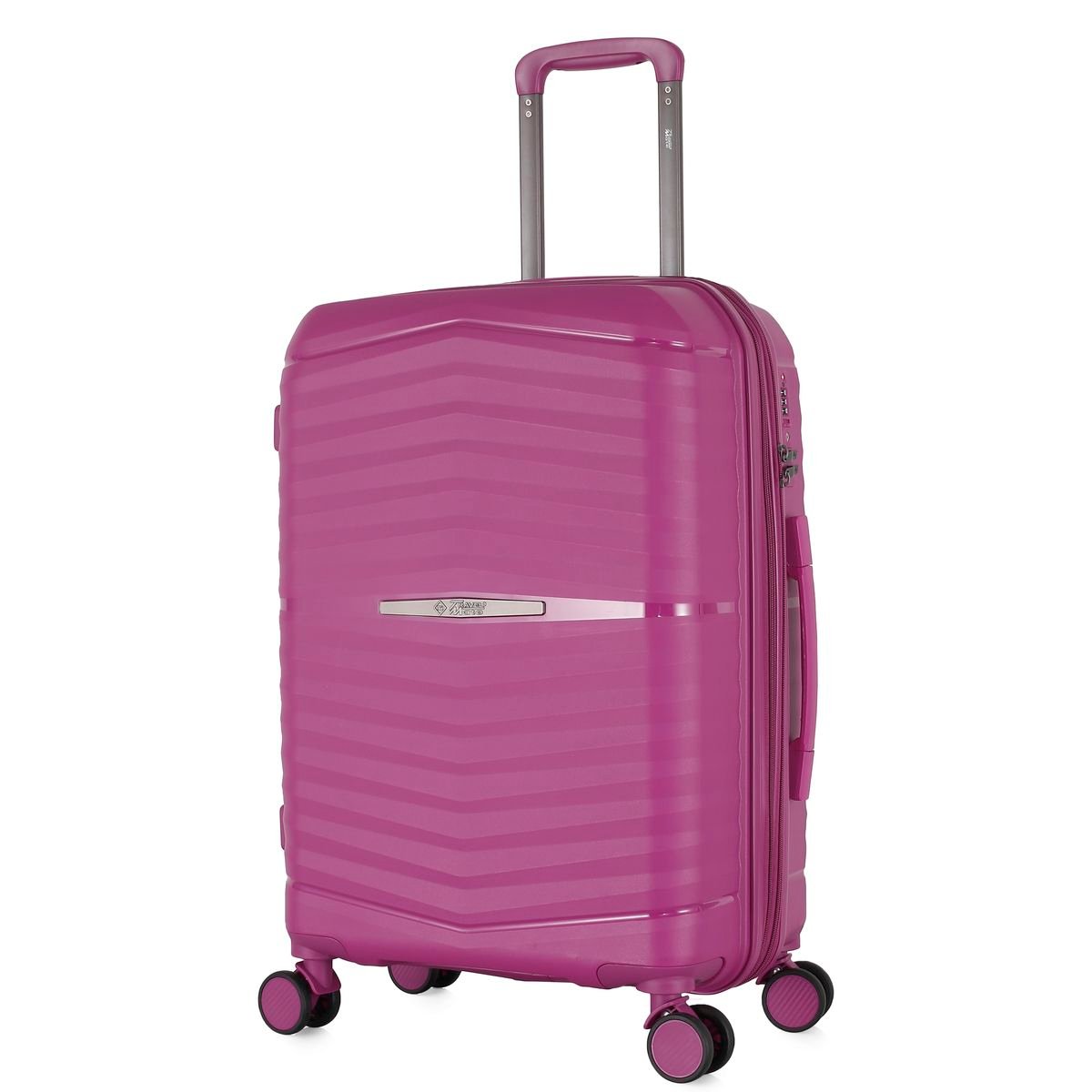 Travel Mate 63cm Hard Shell Zipper 8 Wheel Xbag Trolley Case TSA L-349 B - Pink - Image 2