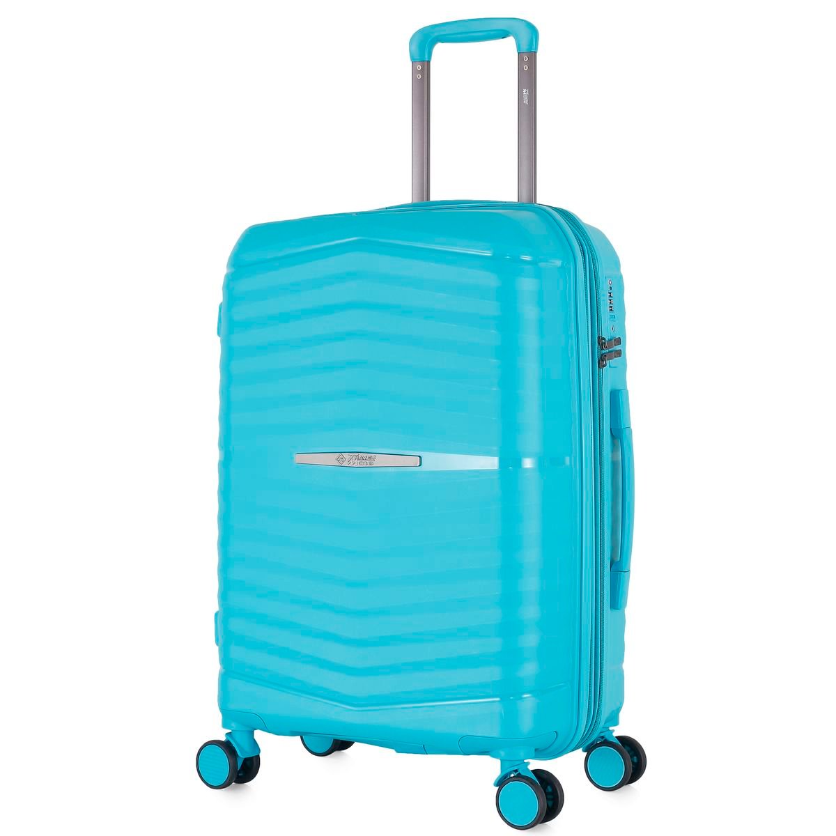 Travel Mate 75cm Hard Shell Zipper 8 Wheel Xbag Trolley Case TSA L-349 A - Teal