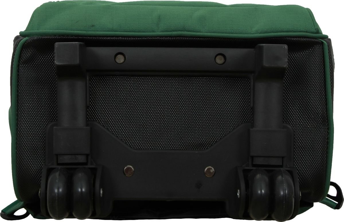 School Mate Large Laptop/tablet Trolley Backpack Grn - Image 2
