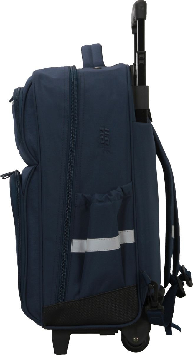 School Mate Large Laptop/tablet Trolley Backpack NAVY - Image 2