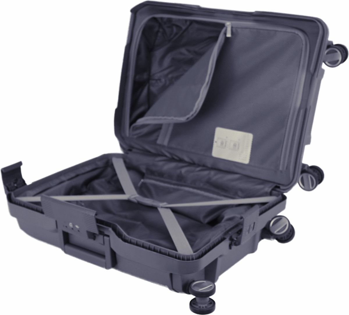 Travel Mate 55 CM Polyprop 8 Wheel Cabin Trolley XBAG Case TSA L-339 C - NAVY - Image 5