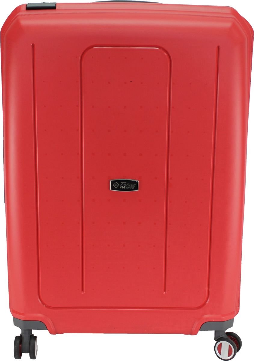 Travel Mate 55 CM Polyprop 8 Wheel Cabin Trolley XBAG Case TSA L-339 C - RED - Image 3