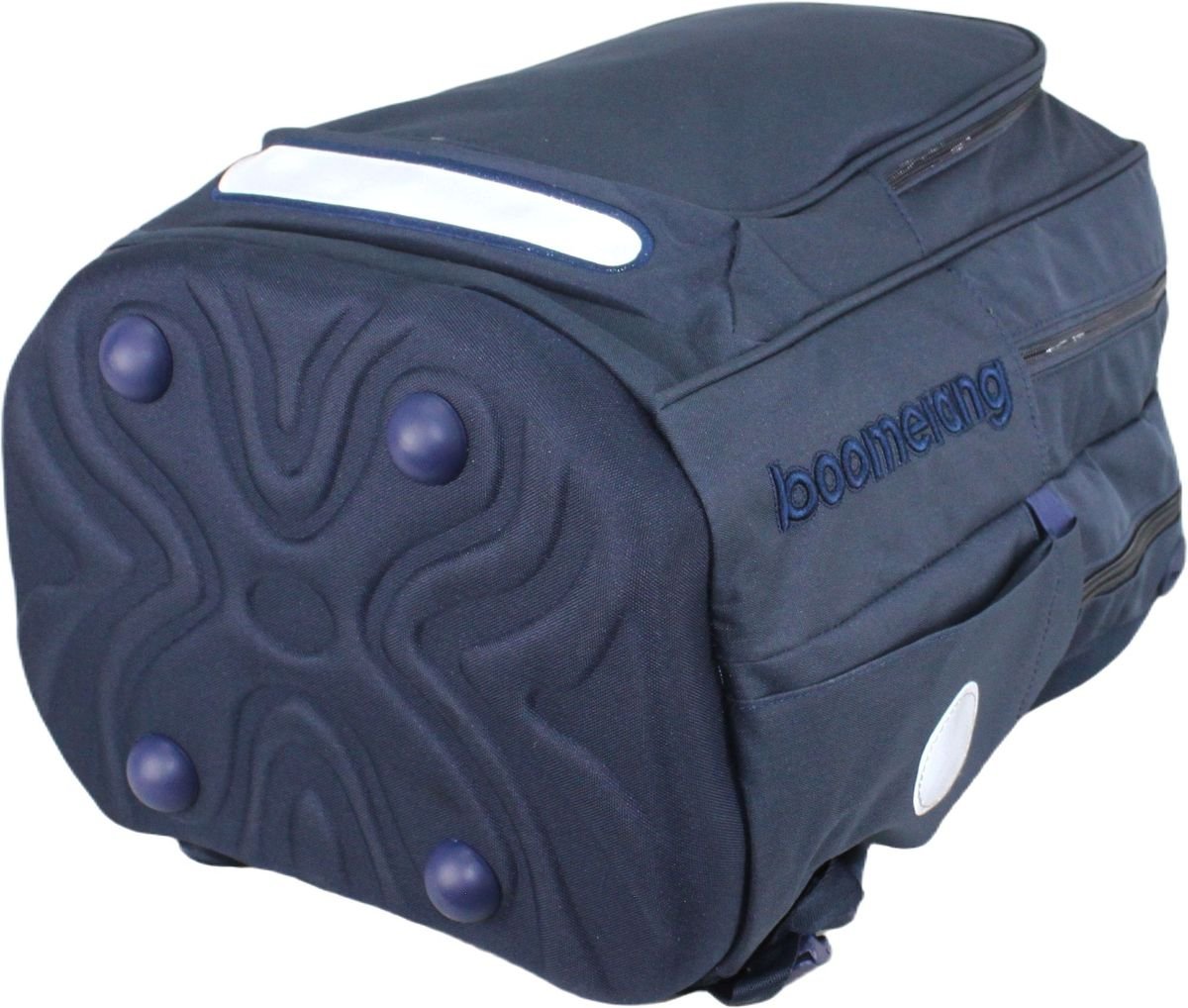 Boomerang Large Plain Orthopaedic Backpack Navy - Image 3