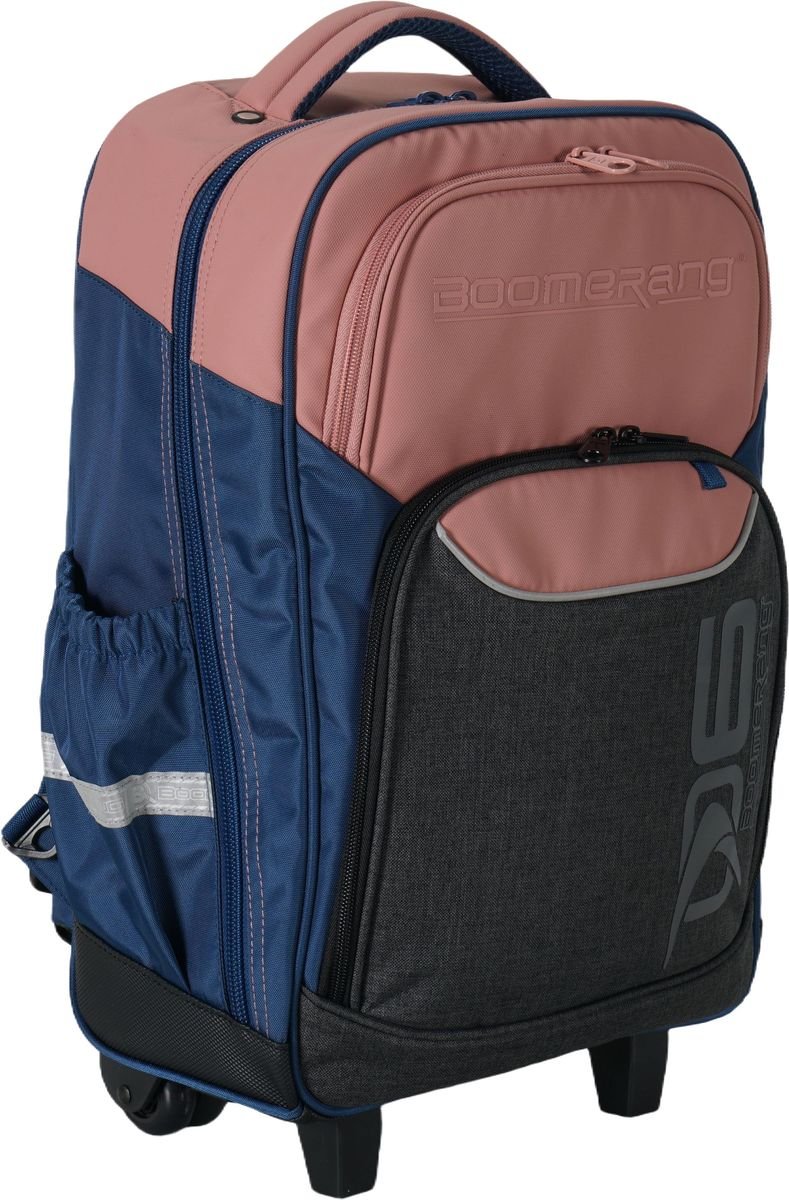 Boomerang Large Xbag Polyester TPU Division Trolley Backpack S-530-03 Peach