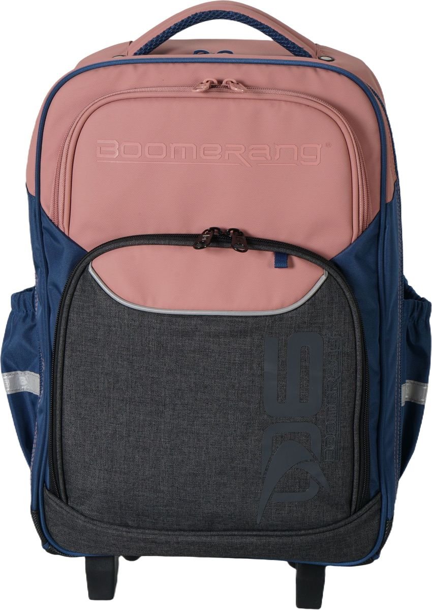 Boomerang Large Xbag Polyester TPU Division Trolley Backpack S-530-03 Peach - Image 2