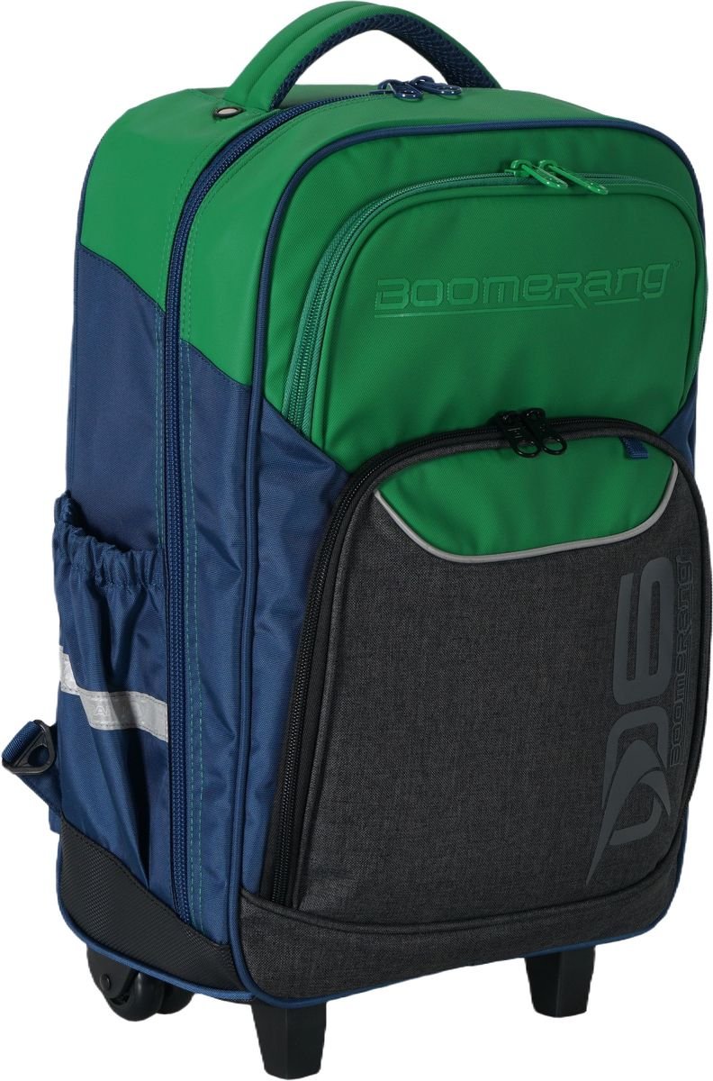 Boomerang Large Xbag Polyester TPU Division Trolley Backpack S-530-04 Green