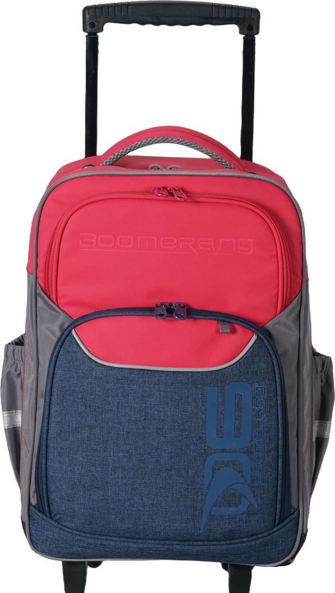 Boomerang Large Xbag Polyester TPU Division Trolley Backpack S-530-02 Pink - Image 2