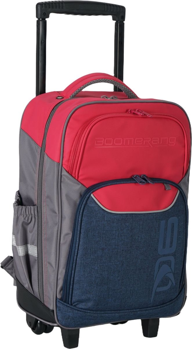 Boomerang Large Xbag Polyester TPU Division Trolley Backpack S-530-02 Pink - Image 8