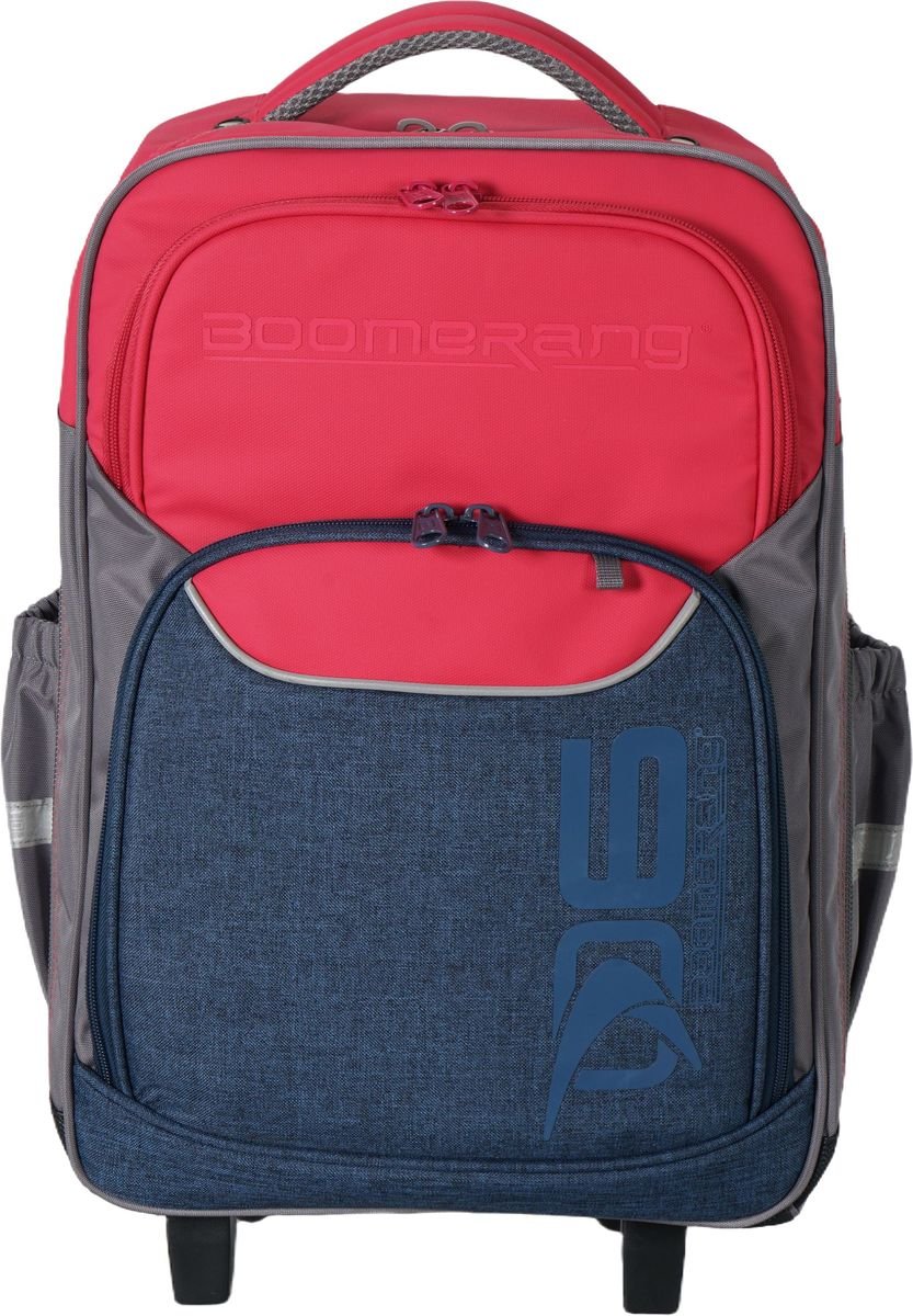 Boomerang Large Xbag Polyester TPU Division Trolley Backpack S-530-02 Pink - Image 7
