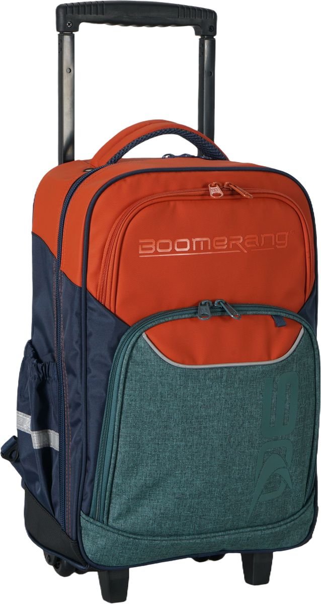 Boomerang Large Xbag Polyester TPU Division Trolley Backpack S-530-05 Orange - Image 4