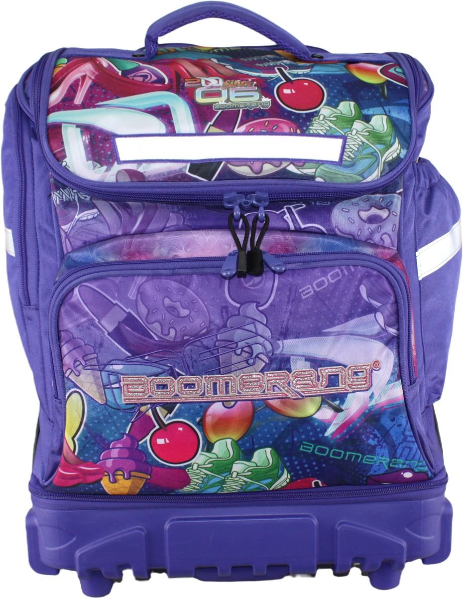 Boomerang Big Wheel XL Hardbase Trolley Backpack Lilac - Image 5