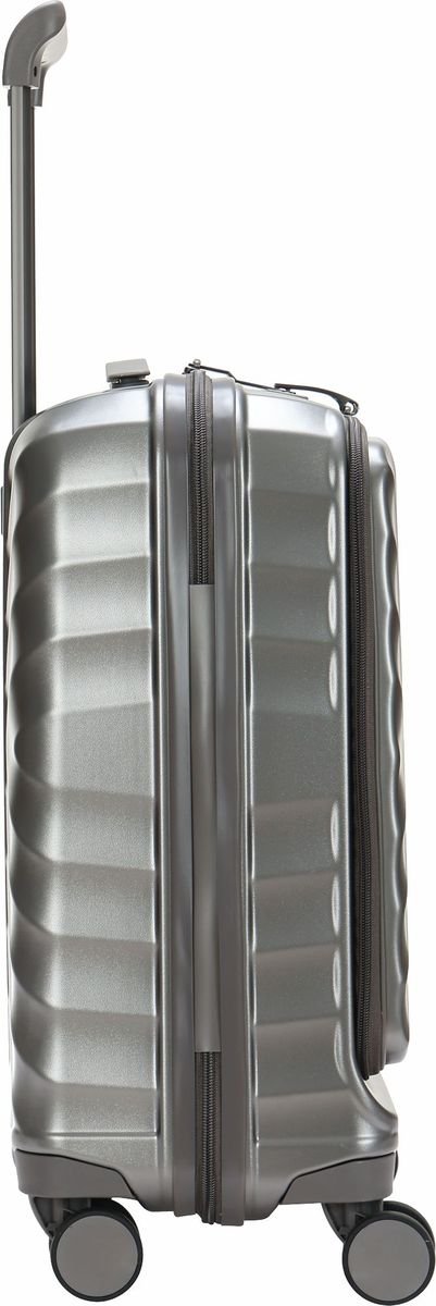 TravelMate 55cm Hard Shell Zipper 8 Wheel Xbag CABIN Trolley TSA L-350 C - Grey - Image 3